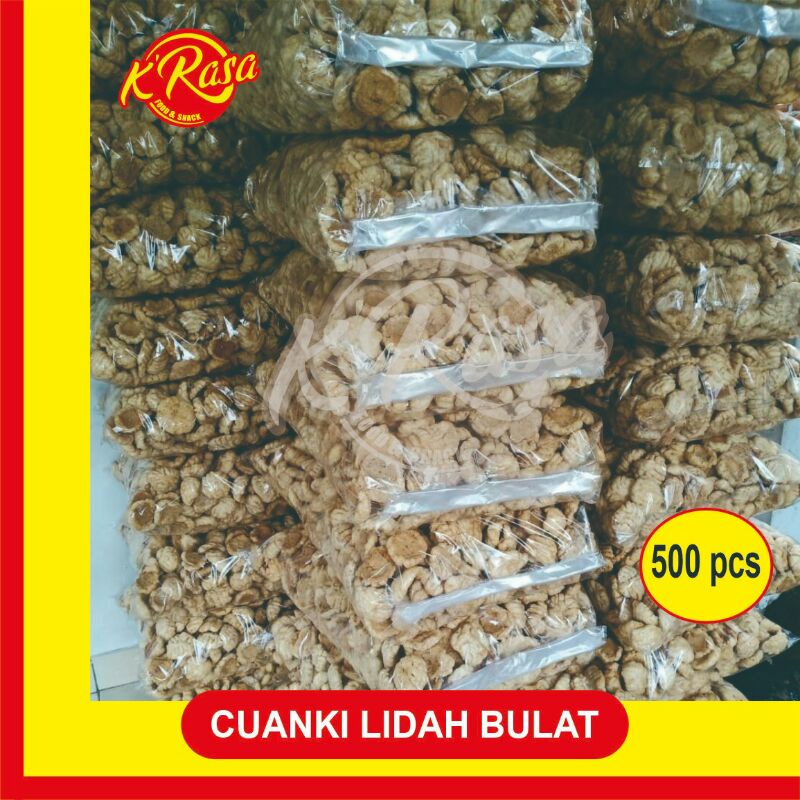 Cuanki lidah bulat besar/  cuanki tahu geprek 1 ball isi 500 pcs. Rasa super mantap