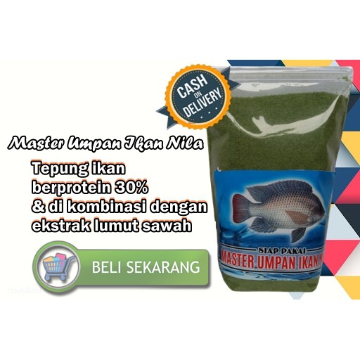 Pelet Umpan Ikan Nila Mujair Segala Jenis Air