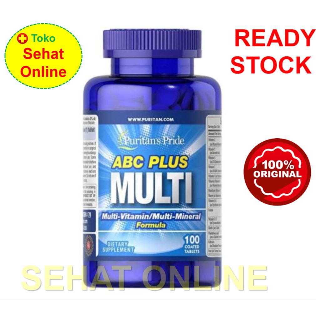 Puritan Pride ABC Plus Multivitamin - 100 Caplets