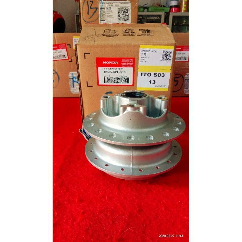 Tromol Belakang Supra X 125 DD Double Disc Original Honda Ori AHM / tromol supra dd original