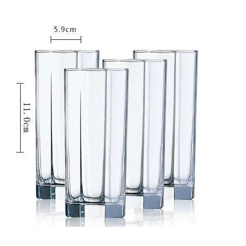 [7in1] Water Glass + Tatakan Gelas [ 230ml ]