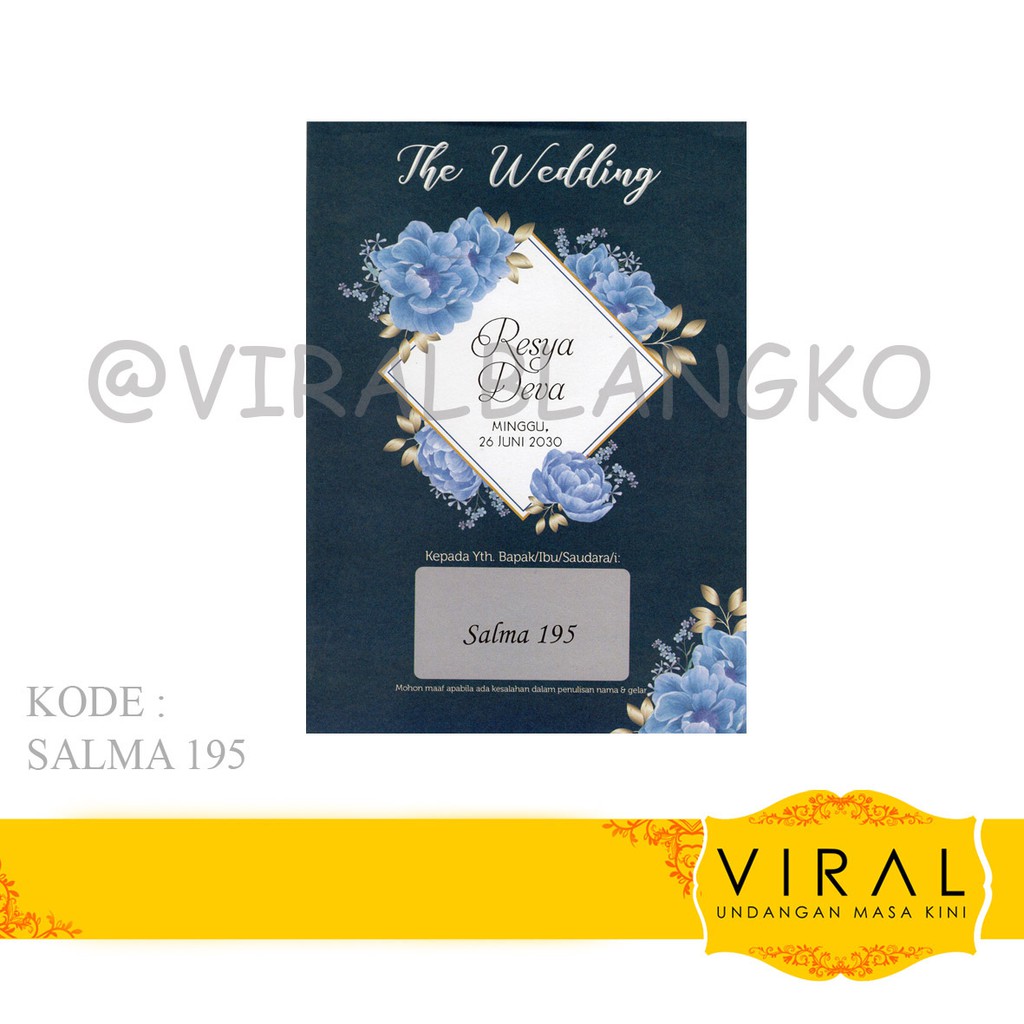Blangko Undangan Salma 195 Harga Murah
