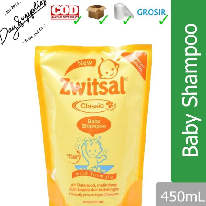 Jual Zwitsal Classic Baby Shampoo Pouch Refill 450Ml With Canola