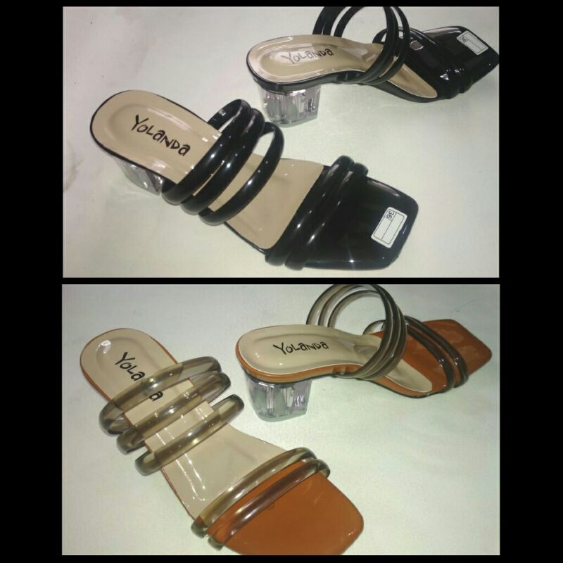 sandal heels kaca