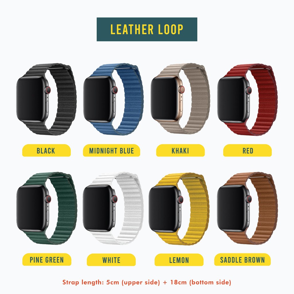 Leather Loop SmartWatch Tali Strap Jam Tangan Ultra 49 45 44 42 40 38 mm 6 5 4  Ultra T900