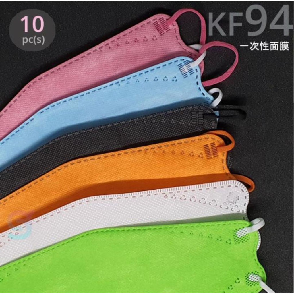 Masker KF94 Warna Warni isi 1 PCS /ECERAN - MIRIP Sensi Convex dan EVO