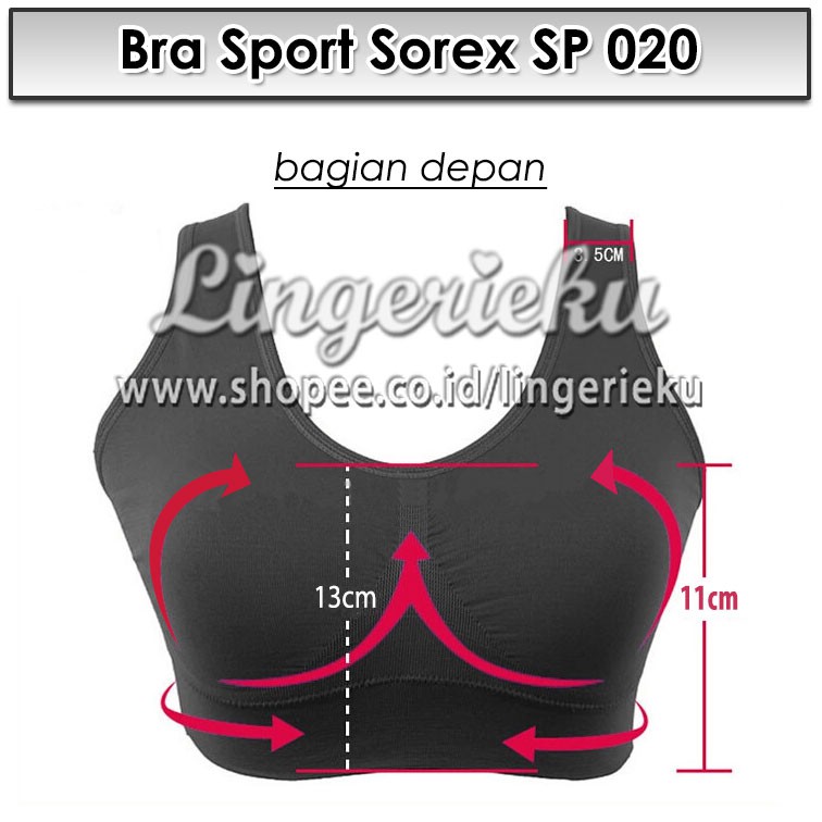 Sorex SP 020 Promo Diskon Besar BH Senam Olahraga Sports Bra Wanita