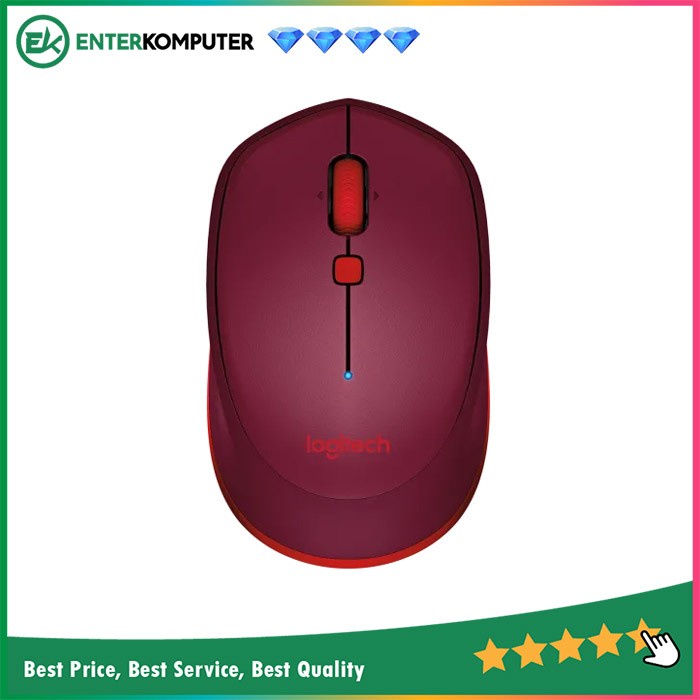 Logitech M 337 Bluetooth Notebook Mouse - Red