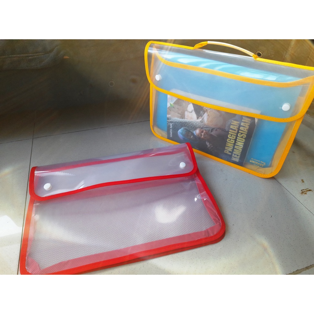 

Bag School Zipper Folio 39x29cm Kancing Dua Tenteng Map DataFlex