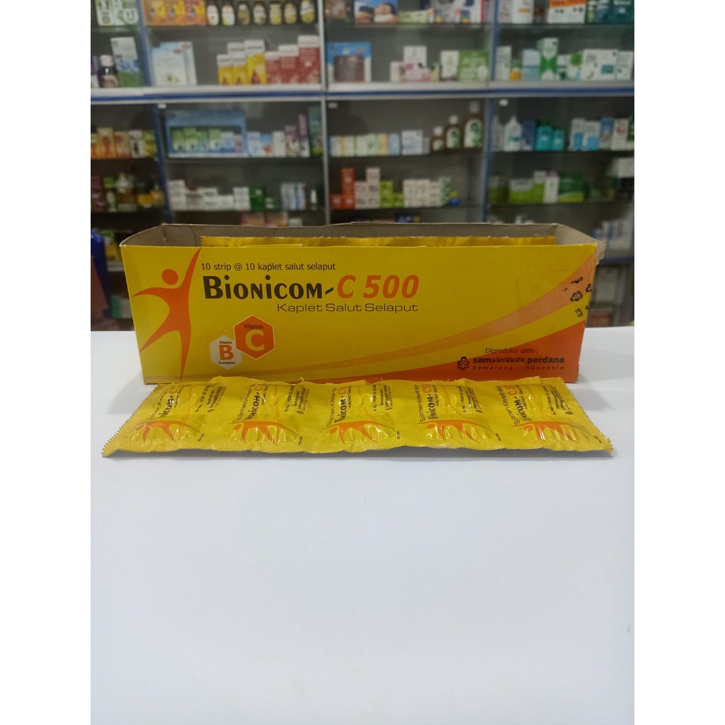 Bionicom C 500 mg Vitamin C 1 Strip isi 10 Kaplet