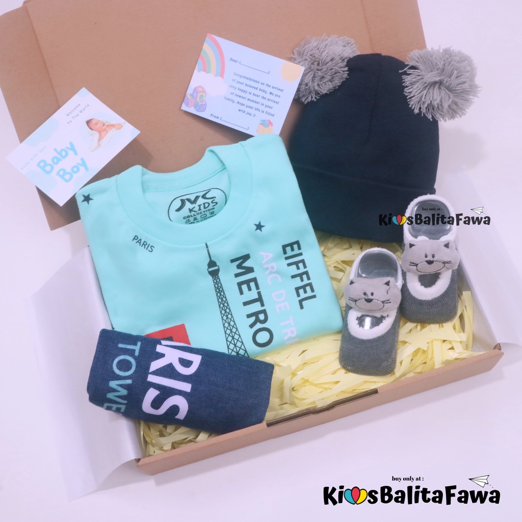 [GALASKY] Hampers Set Baby Boy 3-24 Month /  Kado Lahiran Hadiah BayiLaki-Laki Bulan New Born Gift Setelan BabyCinnamon