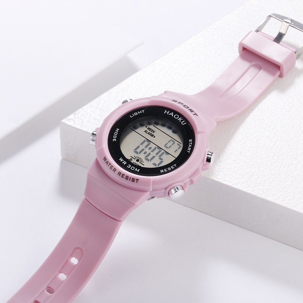 Jam Tangan Sport Digital Rubber Wanita Dan Pria Dial Bulat / Jam Tangan Wanita Digital Strap Rubber