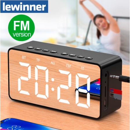 AEC Lewinner Jam Alarm with Bluetooth Speaker TF AUX FM Radio - BT506F