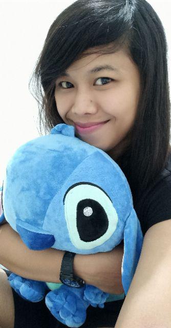 Boneka Stitch Panjang 35cm Bahan Plush Untuk Dekorasi Rumah