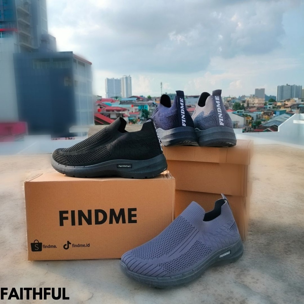 SNEAKERS PRIA KECE SEPATU TRAVELING SIMPLE MUDAH DICUCI KUALITAS IMPORT FAITHFUL