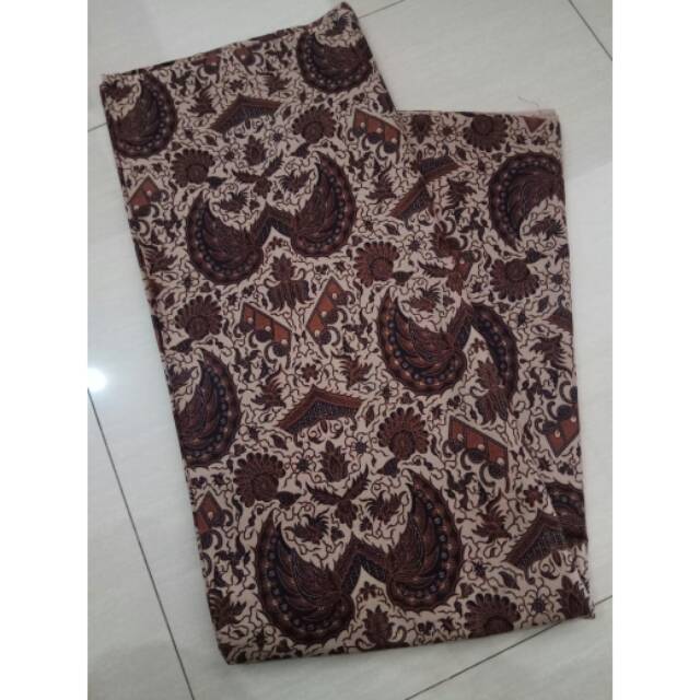 Hmt kain batik printing murah coklatan dan embos kain batik motif madura kain bahan seragam batik