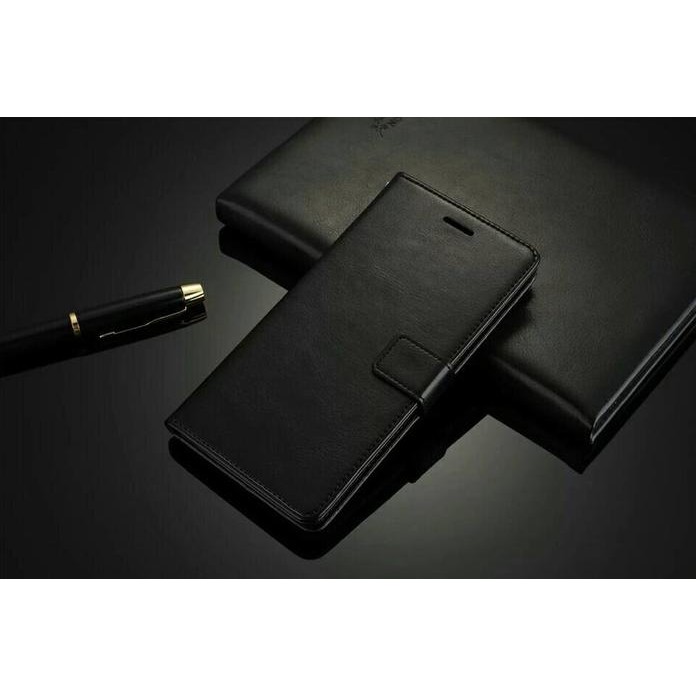 CHASING FLIP COVER OPPO F7 OPPOF7 WALLET LEATHER CASE CASING - HITAM ABD.1