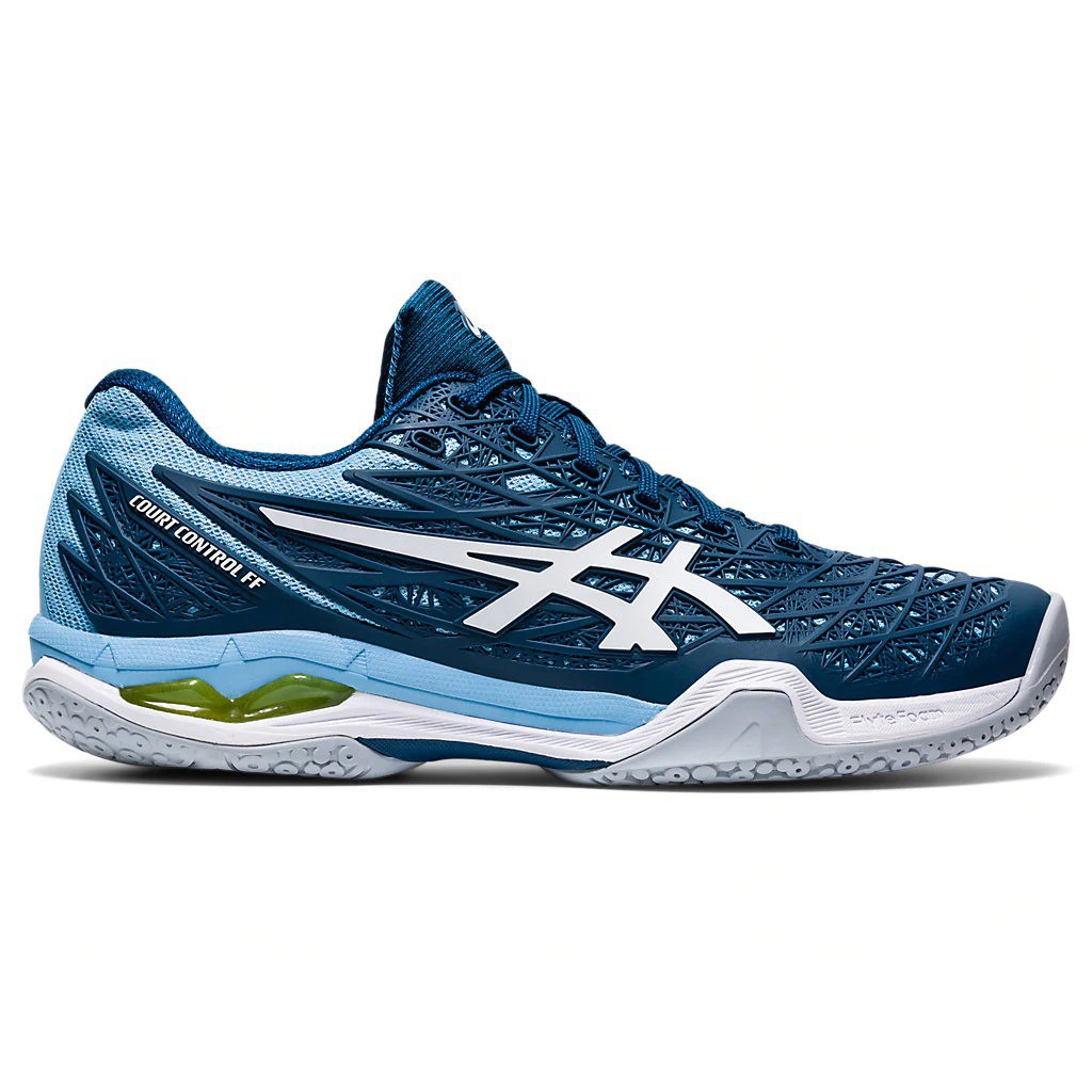 JP Series Sepatu Badminton Wanita dan Anak Asics Control FF Mako Blue White Original