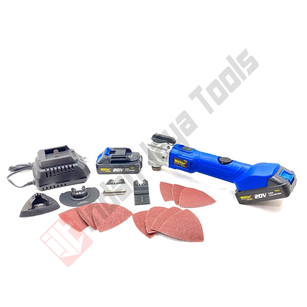 MOLLAR CMFT20300 CORDLESS Mesin Multi Tools Oskilasi Cutter Baterai