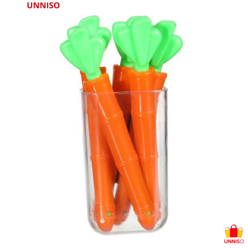UNNISO - Food Clip Motif Carrot 1 Set Isi 5 CF13