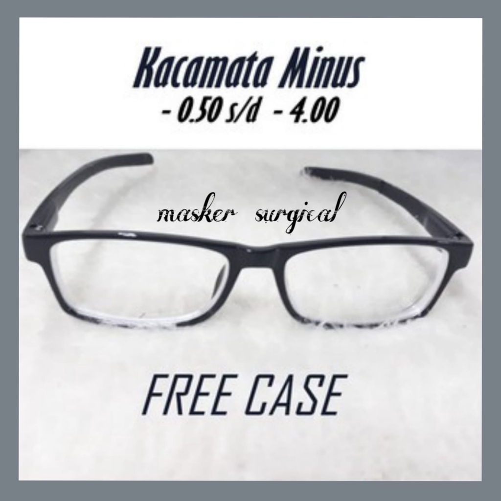 Kacamata baca minus .kacamata lensa minus remaja /kacamata minus sehari hari /kacamata baca free cas