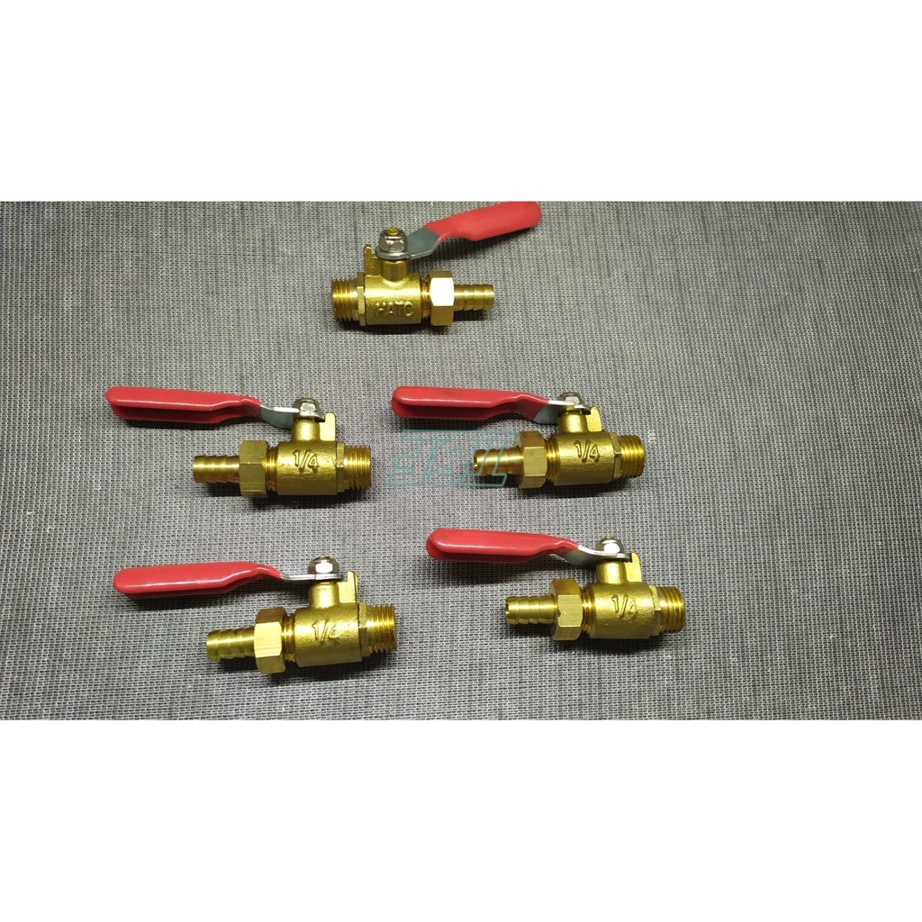 Keran Kompresor Hato 1/4" / Kran Kuningan / / Kran Besi