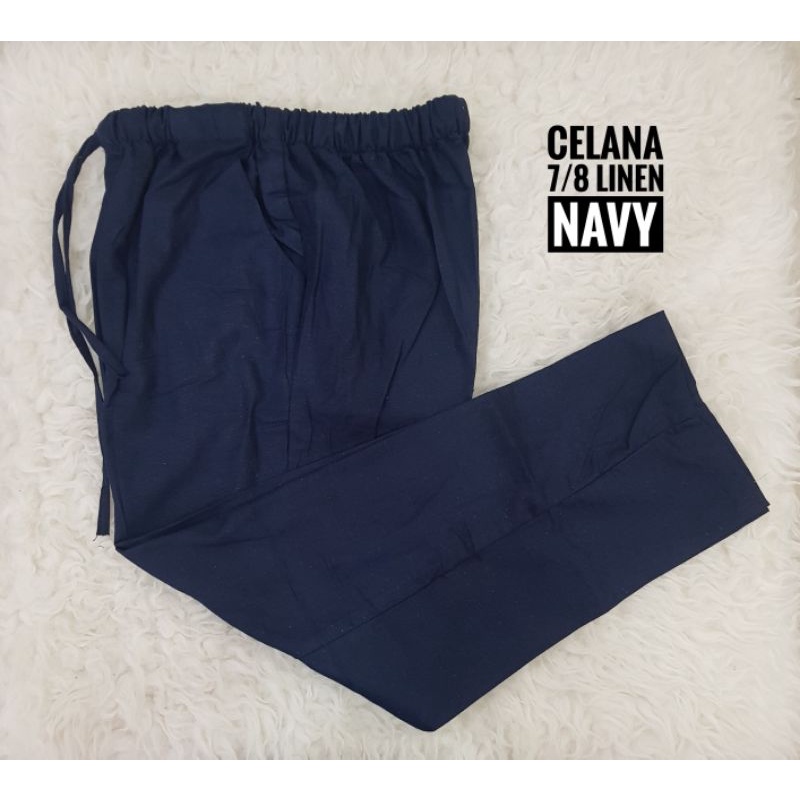 Celana Santai 7/8 Celana Santai Linen Celana 7/8 Celana Jegging 7/8