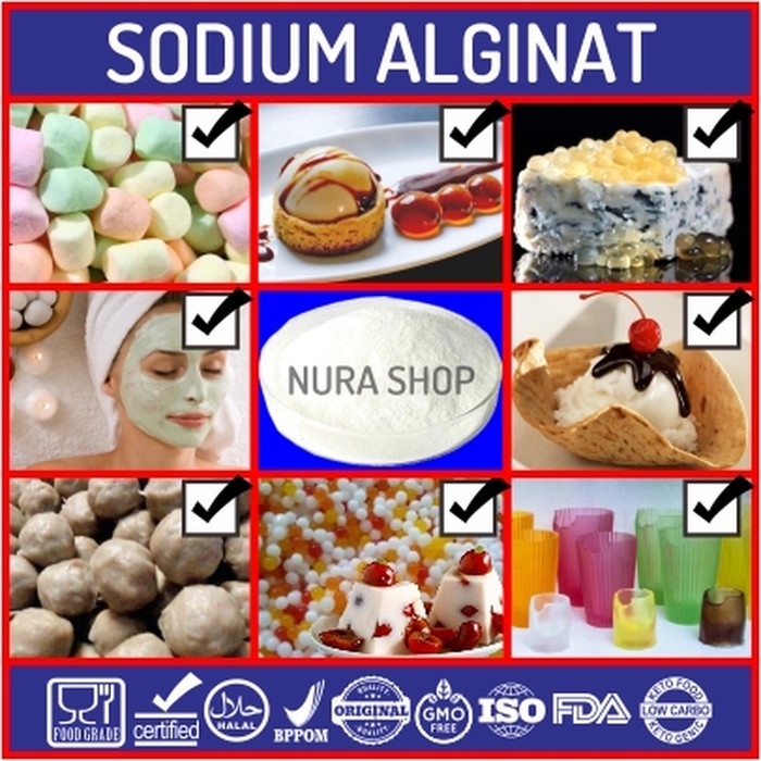 

PROMO [COD] Alginat / Alginate / Sodium Alginate - 250 gram
