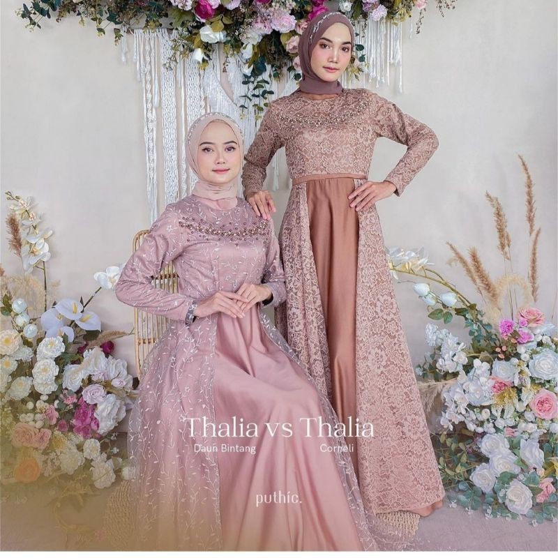 THALIA DRESS // GAUN PESTA - GAUN MUSLIMAH - GAUN - GAUN KONDANGAN - GAUN LAMARAN- GAUN WISUDA- GAMIS - BAJU - DRESS