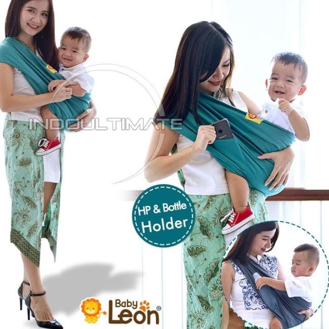 BABY LEON Gendongan Bayi Kaos / Geos /selendang Bayi Praktis BY 44 GB - Maroon, XL