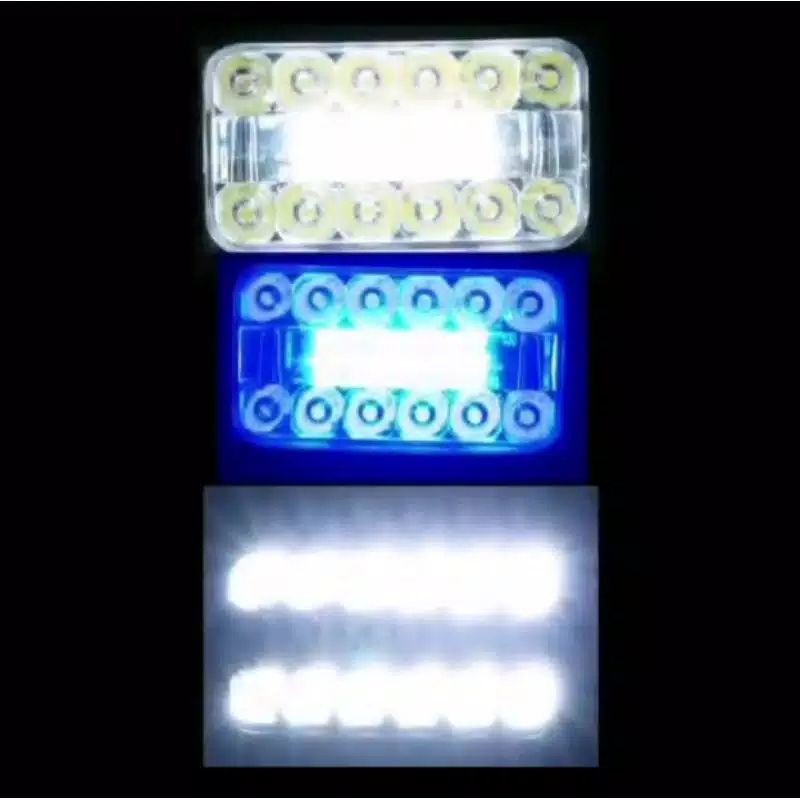 Lampu daymaker hi low sisik 24 led + senja biru
