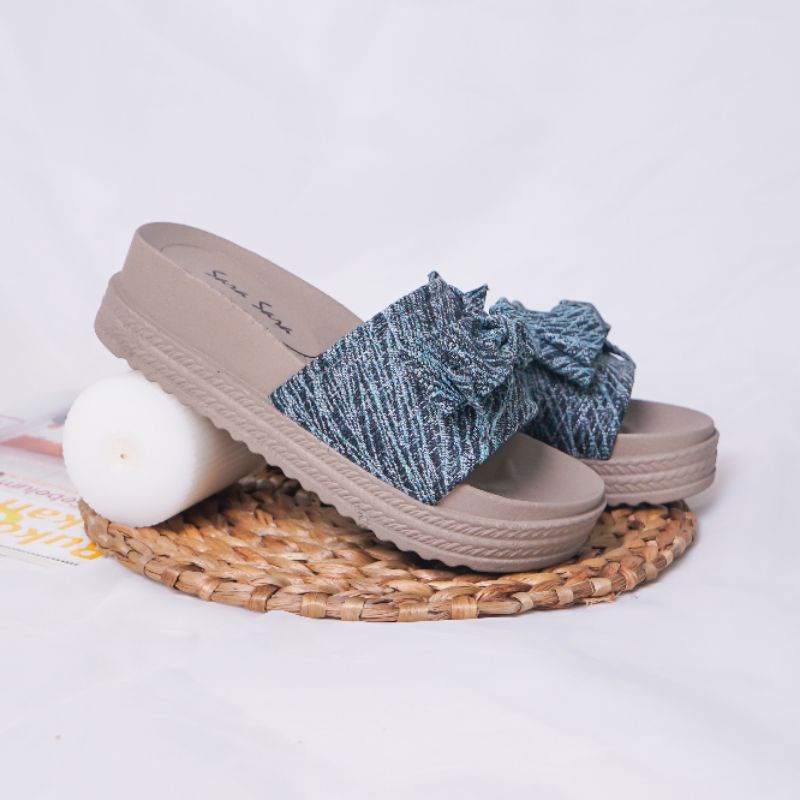 sandal wedges wanita sarasara bara/ sendal wedges wanita sara sara bara