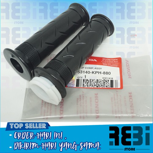 Hand grip Handgrip 1 set Kanan Kiri Honda Supra X125 - Kharisma - Supra - Fit - Supra X125 OEM