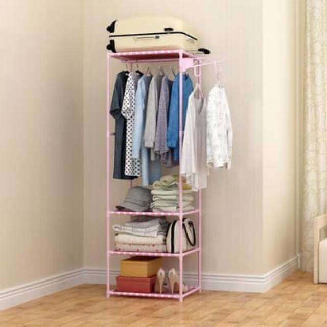 RAK LEMARI SERBAGUNA LEMARI PAKAIAN RAK BAJU RAK PAKAIAN MULTIFUNGSI