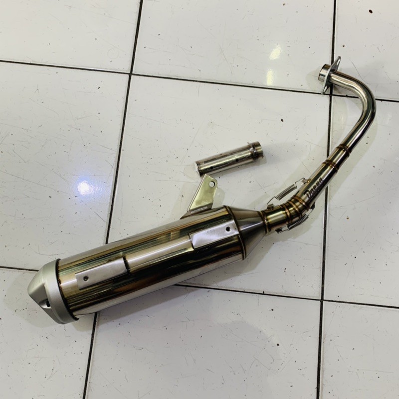 KNALPOT DAENG TSUKIGI STAINLESS + DB KILLER YAMAHA MIO SMILE MIO SOUL MIO SPORTY FINO KARBU