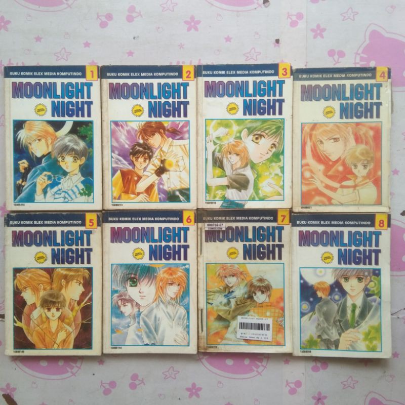komik moonlight night 1-8 tamat / kanbe akira manga comic elex media