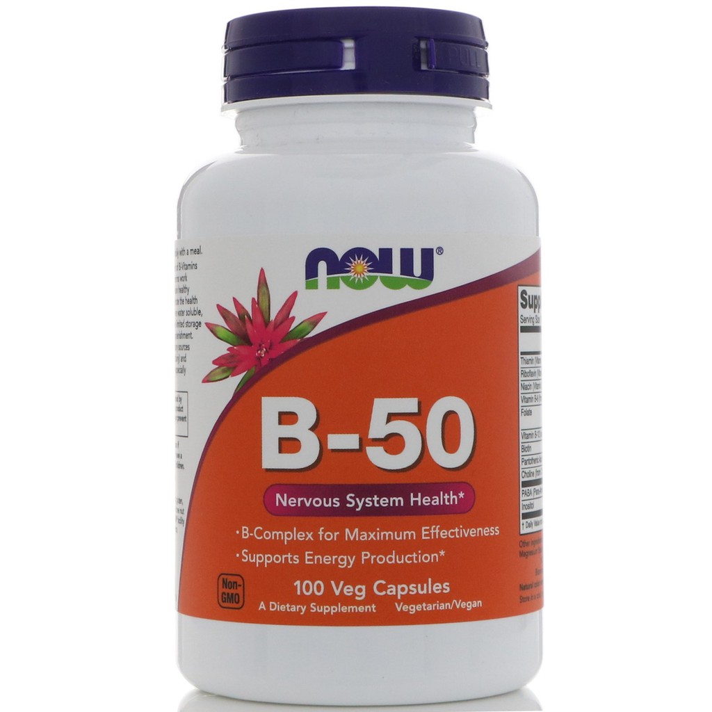 Now Foods B 50 100 Veg Now Food B 50 Vitamin B50 Vit B 50 Ori USA