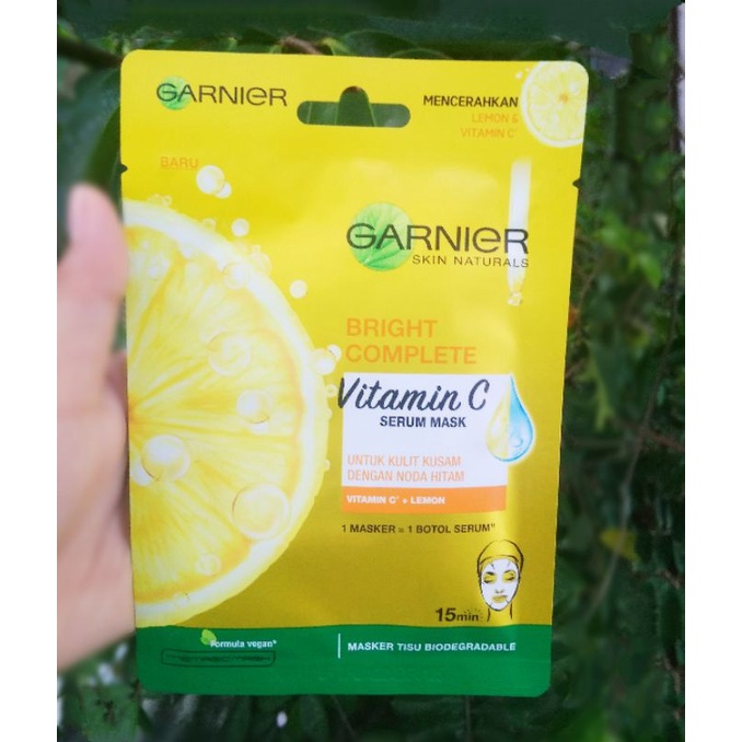 GARNIER serum mask light complete lemon