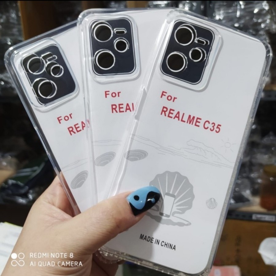 REALME C35 REALME C31 CASE HD BENING CLEAR SOFTCASE SILIKON KARET TRANSPARAN CASING PROTECT CAMERA COVER PELINDUNG KAMERA