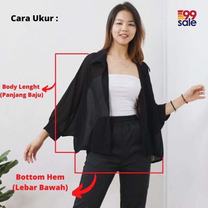 Toply shop  BISA COD Outer Basic FeLicia Oversize