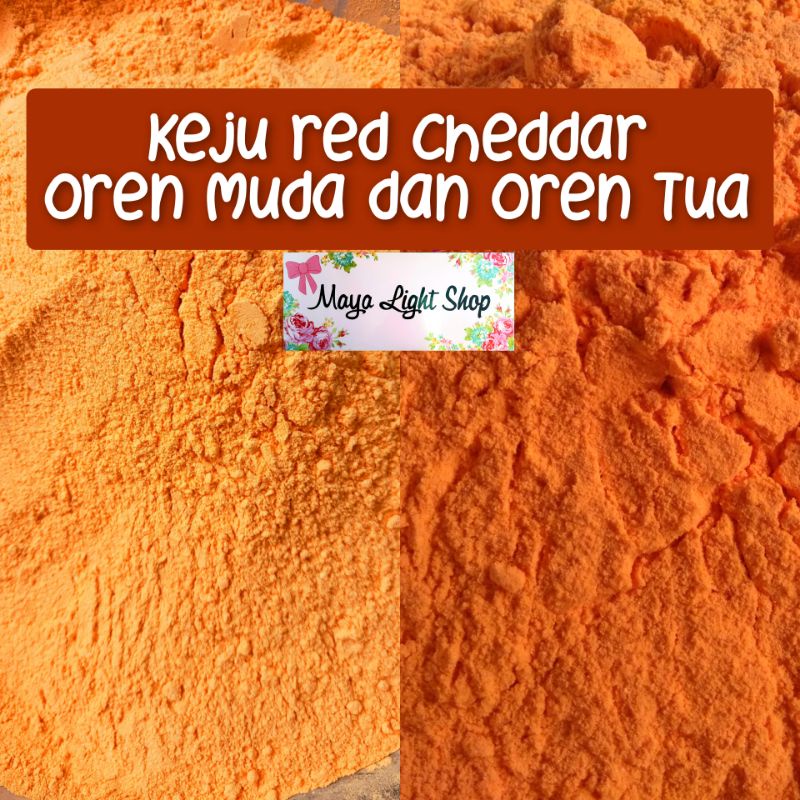 Keju bubuk oren 1kg seenak kerry cheztone red cheddar dels halal saus keju bumbu tabur cheese powder bubuk