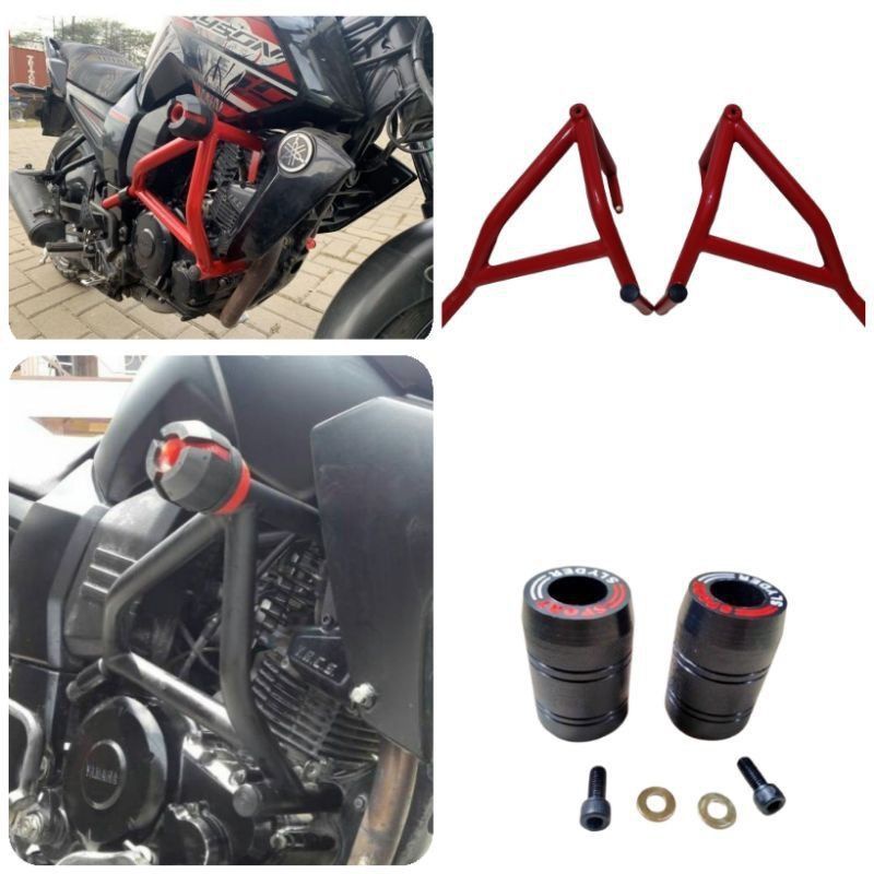 Tubular Byson Karbu plus Jalu Slider Agna, Crashbar Byson Carbu