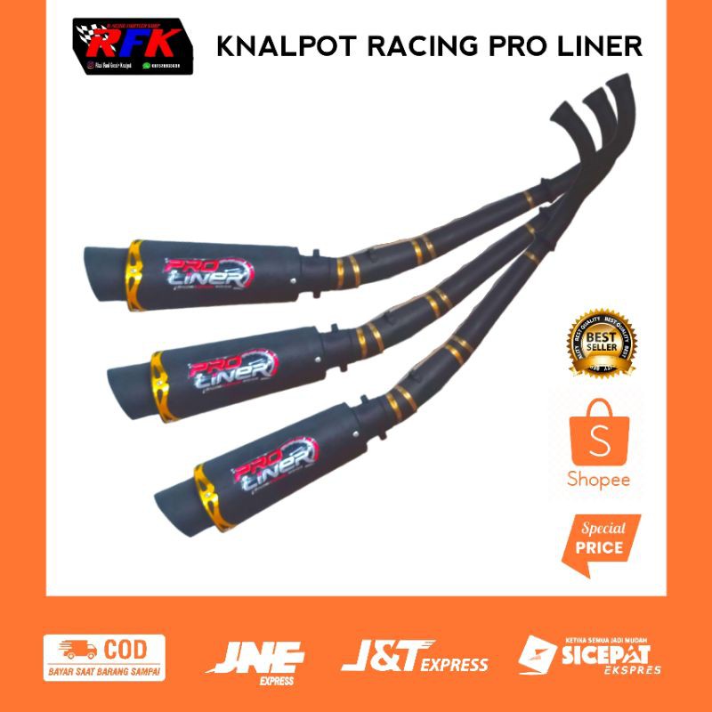 KNALPOT PROLINEAR SUPRA X /JUPITER Z/VEGA/SMASH/SHOGUN/ASTREA