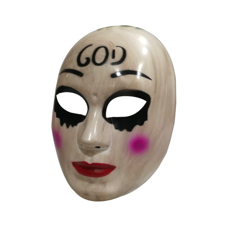 TOCG topeng human clearance god halloween mask masker properti hantu setan prank