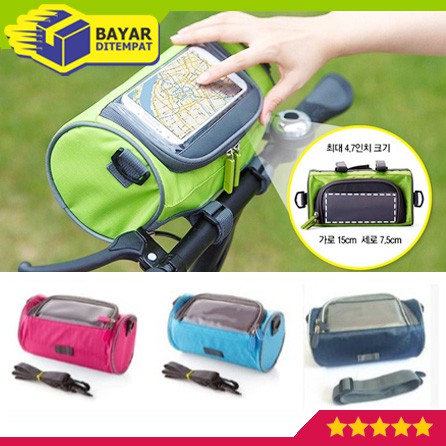 Tas Sepeda Bagian Depan Stang Setir Speda Lipat Gunung MTB Bike Riding Touch Bag [TS23]