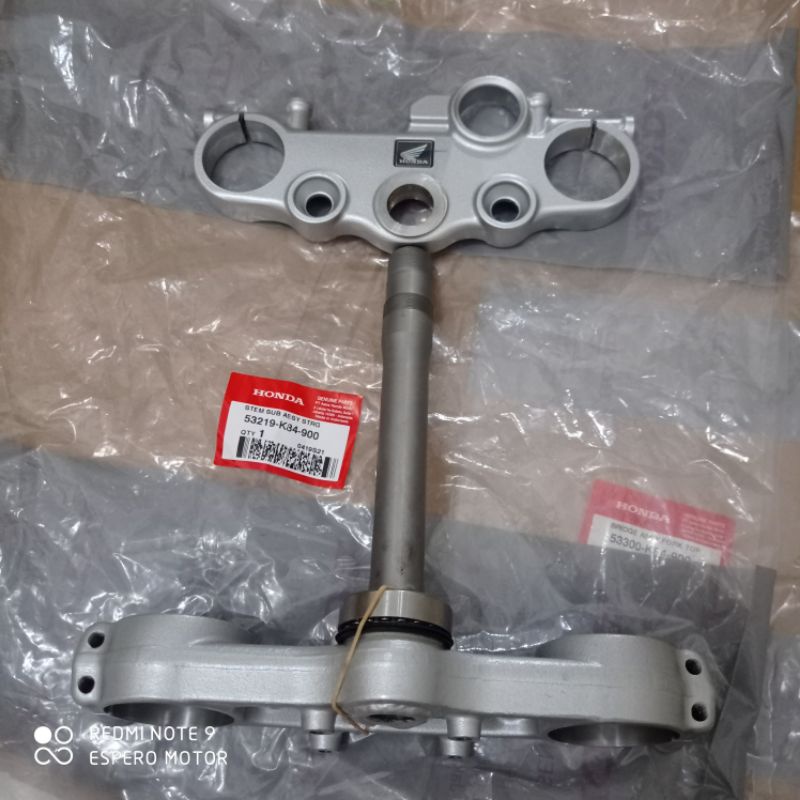 SESET SEGITIGA ATAS BAWAH CRF 150L SUB ASSY STEERING ORI AHM
