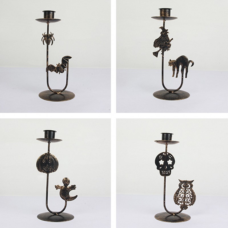 [ Halloween decoration creative candle holder Decoration For Home Home Living Room Halloween Xmas ]
