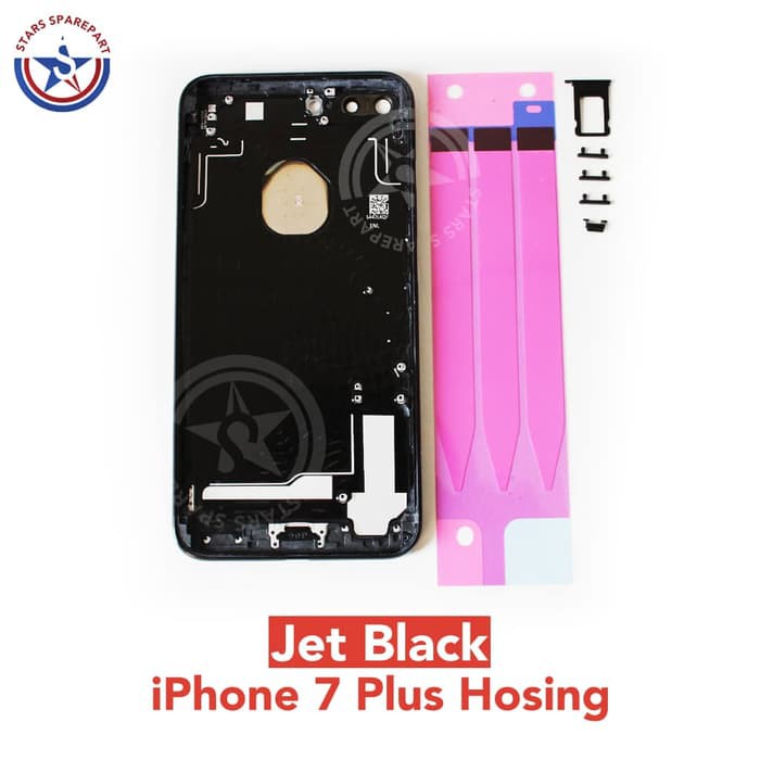 KEREN Housing/ Casing iPhone 7 Plus Jet Black Back Kesing Jet Black - Hitam - Hitam