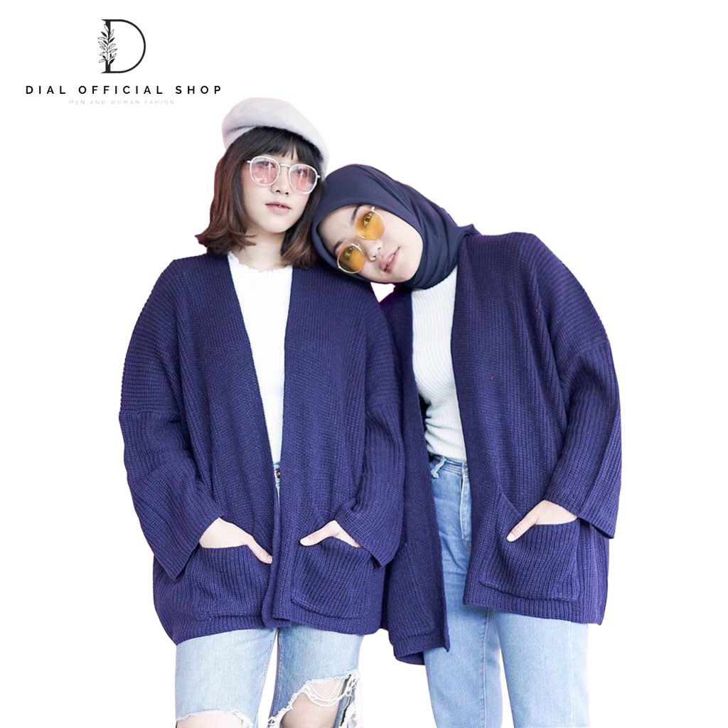 DIAL - Cardigan Rajut Panjang Tebal Loocy 7 Gate Kardigan Wanita-1