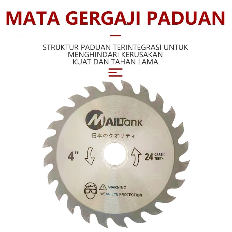 Mata circle circular saw blade mata potong kayu 4 24T Mailtank